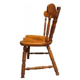 LL - Pair of Vintage Tell City Vintage Spindle Back Dining Chairs