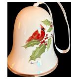 LL - Christmas Decor Collection with 17in Reindeer, Nieman Marcus Plate, Bell, Snow Globe and Figures