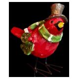 LL - Christmas Decor Collection with 17in Reindeer, Nieman Marcus Plate, Bell, Snow Globe and Figures