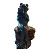 LL - Frontgate 23-Inch Texting Frog Sculpture