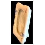 LL - Set of 2 Porcelain Decorative Frames with Floral Designs and Matching Mini Frames