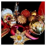 LL - Vintage Christmas Ornament Collection with Santa Hat 14 Inch