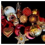 LL - Vintage Christmas Ornament Collection with Santa Hat 14 Inch