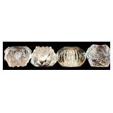 LL - Set of 4 Scandinavian Glass Votive Candleholders by Kosta Boda and Orrefors