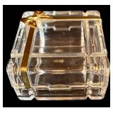 LL - Christmas Decor Collection with Brass Nora Fenton Box, Gold Gift Box & 8-Inch Giraffe