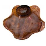 LL - Lenox Purple Art Glass Bowl,  Made in Poland