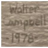 LL - Framed 1978 Walter Campbell Architectural Drawing