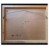 LL - Framed 1978 Walter Campbell Architectural Drawing