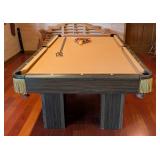 LL - 8ft Vintage Pool Table with Accessories