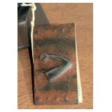 LL - Jan Barboglio Long Wrought Iron Votive Candle Holder with 12 Red Glass Votive Holders