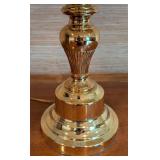 LL - Brass Table Lamp with Pleated Shade