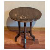 LL -Vintage Wood Side Table with Surface Wear