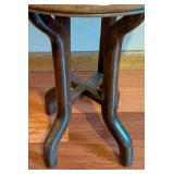 LL -Vintage Wood Side Table with Surface Wear