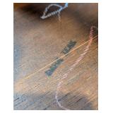 LL -Vintage Wood Side Table with Surface Wear