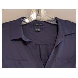 UL - Theory Silk Cropped Blouse Size Small