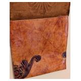UL - Susan Riedweg Tooled Leather Purse with Wood Accents