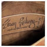 UL - Susan Riedweg Tooled Leather Purse with Wood Accents