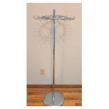 UL - Chrome Rotating Dresser Display Stand with 24 Hooks, 54 inch Height