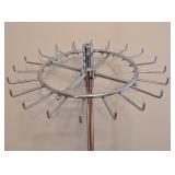 UL - Chrome Rotating Dresser Display Stand with 24 Hooks, 54 inch Height