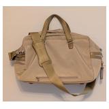 UL - Tumi Canvas and Leather Bag with Shoulder Strap