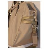 UL - Tumi Canvas and Leather Bag with Shoulder Strap