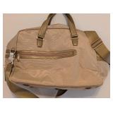 UL - Tumi Canvas and Leather Bag with Shoulder Strap