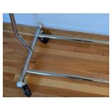 UL - Adjustable Chrome Garment Rack on Wheels