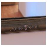 UL - Ornate Vintage Framed Wall Mirror with Floral Detail
