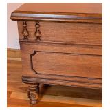 UL - Vintage Ed Roos Cedar Chest with Turned Details