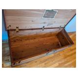 UL - Vintage Ed Roos Cedar Chest with Turned Details