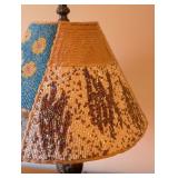 UL - Decorative Table Lamp with Mosaic Beaded Shade