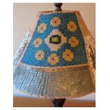 UL - Decorative Table Lamp with Mosaic Beaded Shade