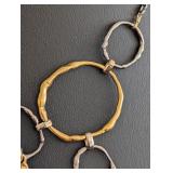 DR - Alexis Bittar 19-Inch Mixed Metal Statement Necklace with Gem Accents