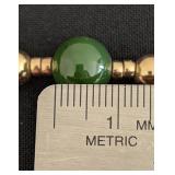 DR - 14k Gold and Jade Beaded Necklace