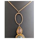 DR - Alexis Bittar Statement Pendant Necklace with Mixed Stones
