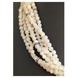 DR - Arella 925 Sterling Silver Multi-Strand Beaded Necklace