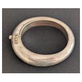 DR - Heavy Sterling Silver Oval Bracelet with Clasp