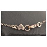 DR - Chan Luu Sterling Silver Necklace with Black Faceted Beads