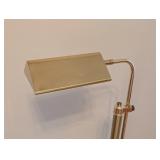 UL - Adjustable Brass Floor Lamp with Square Base