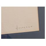 UL - Framed Hultgren Watercolor Painting with Winter Landscape