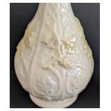 ML - Vintage Belleek Ireland Cream Porcelain Vase and Creamer Set