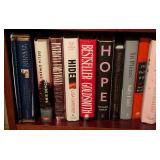 LL - Wood Bookcase with Large Collection of Books and Novels