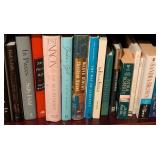 LL - Wood Bookcase with Large Collection of Books and Novels