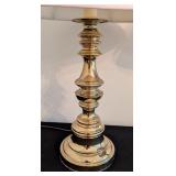 ML - Pair of Mismatched Brass Table Lamps