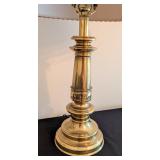 ML - Pair of Mismatched Brass Table Lamps