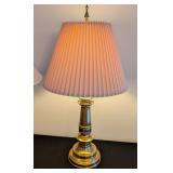 ML - Pair of Mismatched Brass Table Lamps