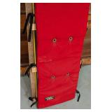 G - L.L. Bean Wooden Toboggan Sled with Red Pad