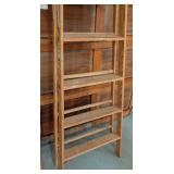 G - Pair of Wood Stepladders - 6 ft and 8 ft