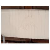 G - Eez-In Folding White Vinyl and Aluminum Boat Chair with Marlin Design