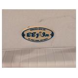 G - Eez-In Folding White Vinyl and Aluminum Boat Chair with Marlin Design